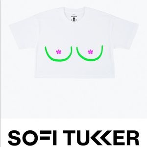 Sofi Tukker Merch - Squiddie Tittie Crop Tee NWOT - Medium
